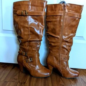 LAST CHANCE OFFER! Rich Cognac Color Boots, Size 9